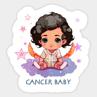 Cancer Baby 3 Sticker